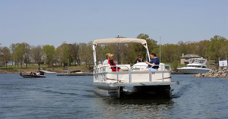 pontoon and other boats